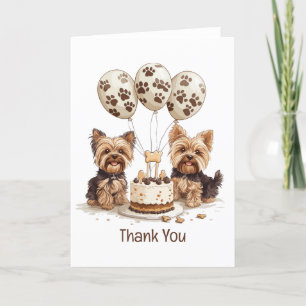 Merci Anniversaire Yorkie Chien
