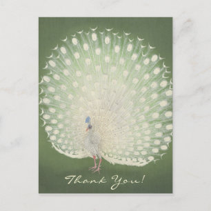 Merci   Art japonais   Carte postale Peacock