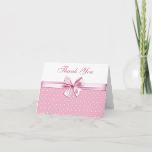 Merci assez rose de point de polka