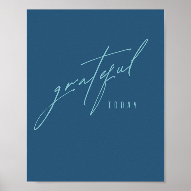 merci aujourd'hui. Poster et impression (Devant)