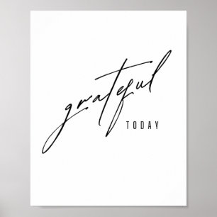 merci aujourd'hui. Poster et impression