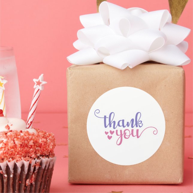 Merci - Autocollant pour Petite Entreprise (Fête)