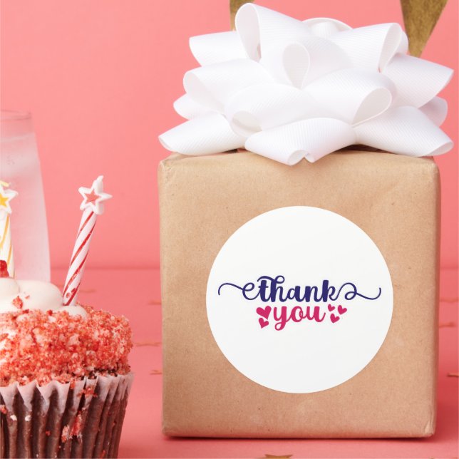 Merci - Autocollant pour Petite Entreprise (Fête)