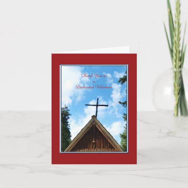 Merci aux bénévoles Vielle carte de voeux de l'égl (Devant)