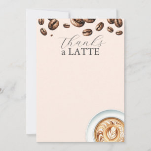 Merci Aux Cartes pour notes Amateurs De Café Latte