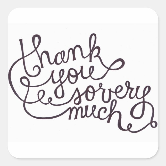 merci aux petits autocollants carrés (Devant)