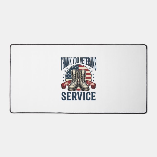 Merci aux vétérans Bottes patriotiques Design vint (Recto)