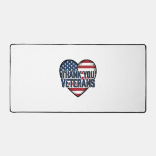 Merci aux vétérans Patriote cœur design vintage_