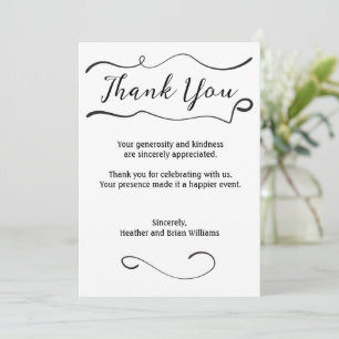 Merci avec flèche avec photo