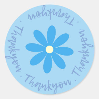 Merci Avec Sticker Flower