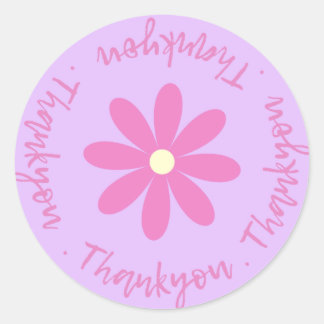Merci Avec Sticker Flower