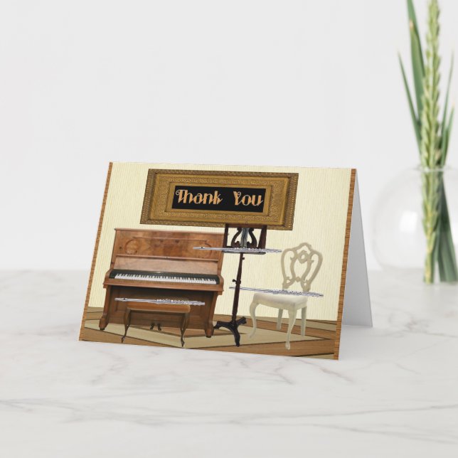 Merci avec trois cannelures et pianos (Devant)