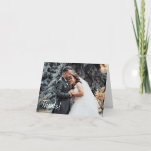 Merci avec un Merci Mariage de photos du coeur