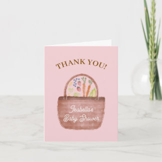 Merci Baby Girl Marché Fermier Baby Shower