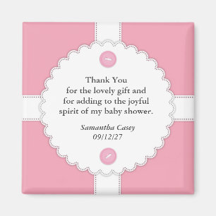 Merci Baby shower Dantel Magnet