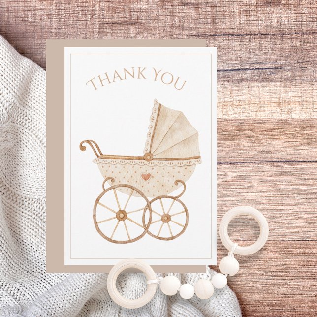 Merci Baby shower d'aquarelle pour bébé (Créateur téléchargé)