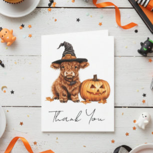 Merci Baby Shower Highland Cow Halloween