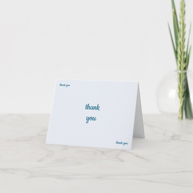 Merci beaucoup 2 Carte de remerciement (Devant)