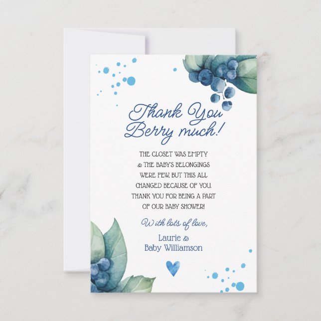 Merci beaucoup, carte de remerciement (Devant)