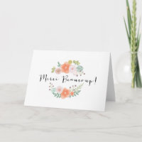 Merci Beaucoup ! Carte de remerciements