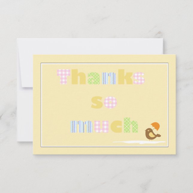 Merci beaucoup de Carte pour notes (Devant)