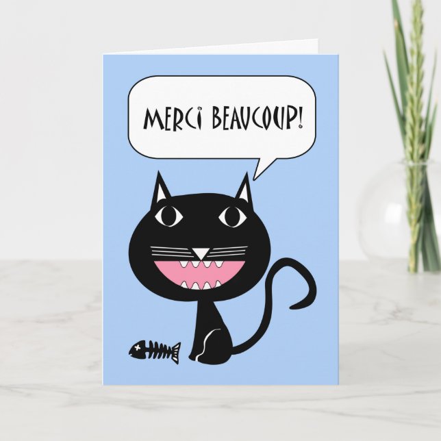 Merci Beaucoup, Merci pour le dîner en français (Devant)