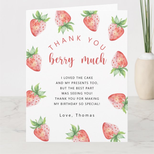 Merci beaucoup pour la fête d'anniversaire aux fra (Devant)