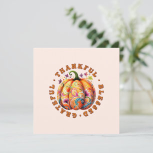 Merci, béni, Gratuit Citrouille Floral