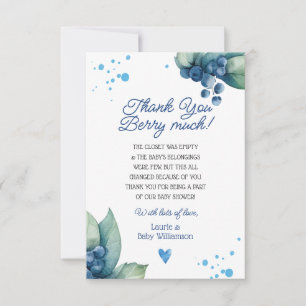 Merci Berry Carte de remerciements