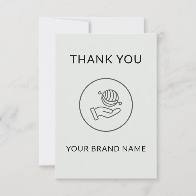 Merci Black & White Etsy / Marque de boutique arti (Devant)