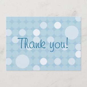 Merci bleu de baby shower de point de polka de mod