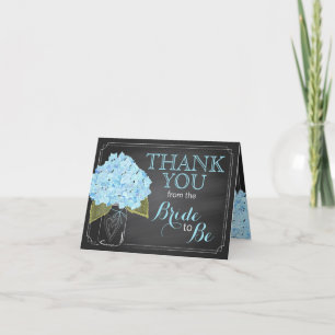 Merci bleu moderne de tableau d'hortensia