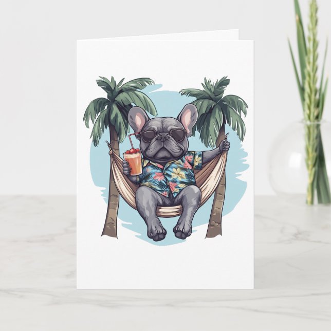 Merci Bouledogue Français En Haut Hawaïen (Devant)