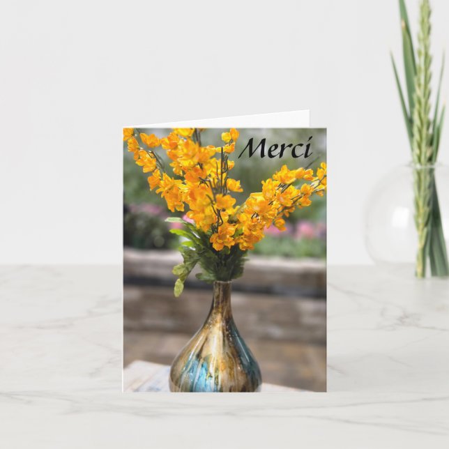 Merci - bouquet de fleurs (Devant)