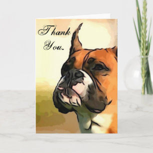 Merci boxer chien saluant voitures