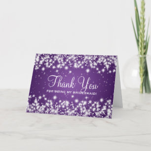 Merci Bridesmaid Winter Sparkel violet
