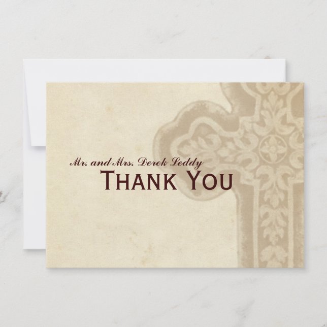 Merci Brown antique de croix celtique (Devant)