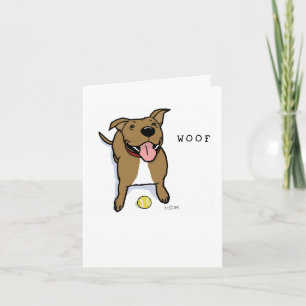 Merci Brown mignon de chien du chien de Woof