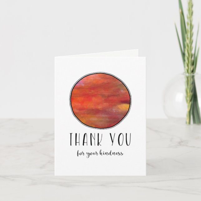 Merci Calme et coloré rond (Devant)