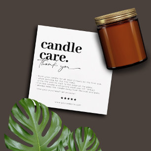 Merci Candle Care Carte de visite moderne