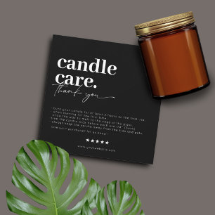 Merci Candle Care Carte de visite moderne