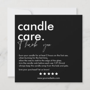 Merci Candle Care Carte de visite moderne