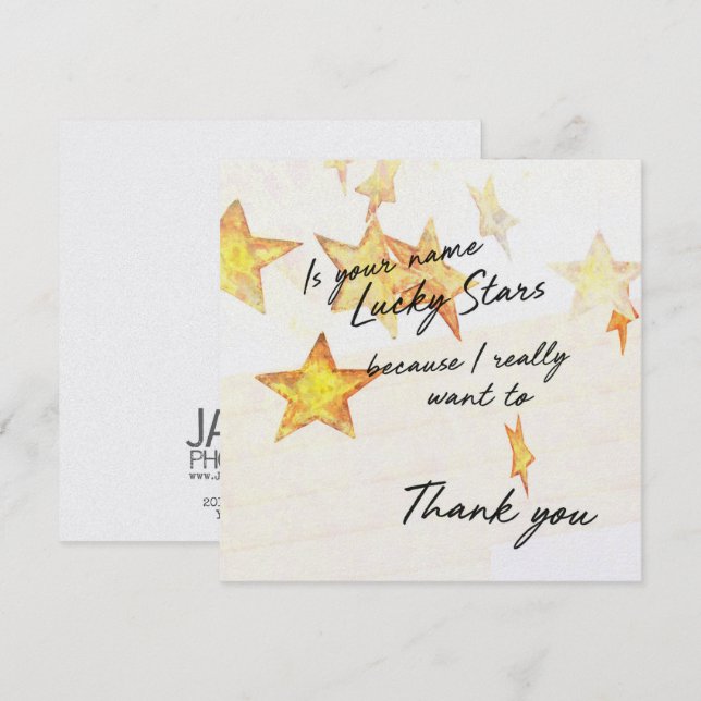 MERCI ! Carte 5,25 x 5,25 (Devant / Derrière)
