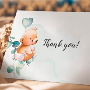 Merci Carte de fermeture Bébé Ours