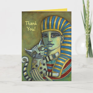 Merci ! Carte de pharaon et de chat