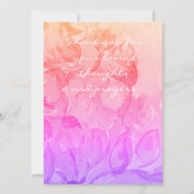 merci carte de sympathie (Devant)