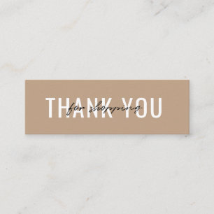 Merci Carte de visite pour votre commande Minimali