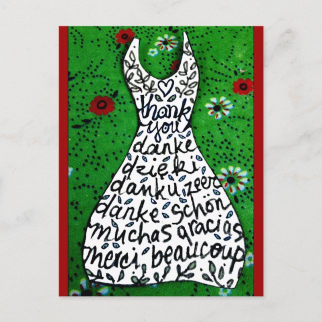 merci carte postale (Devant)