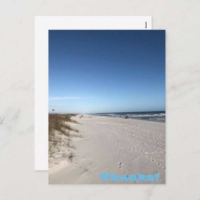 Merci Carte postale Holiday (Devant / Derrière)