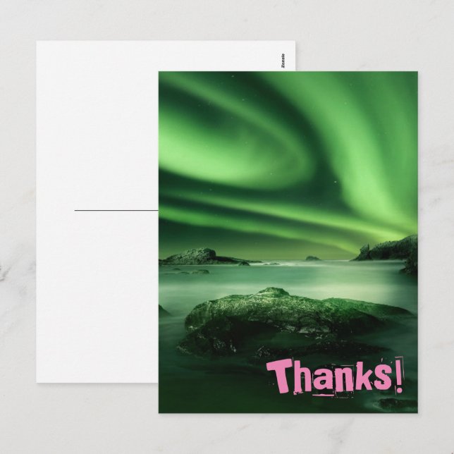 Merci Carte postale Holiday (Devant / Derrière)